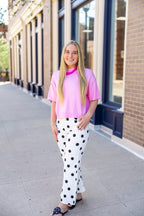 Pink Boxy Sweater