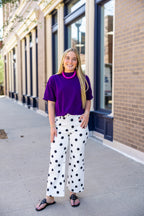 Purple Boxy Sweater