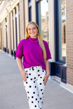 Magenta Boxy Sweater