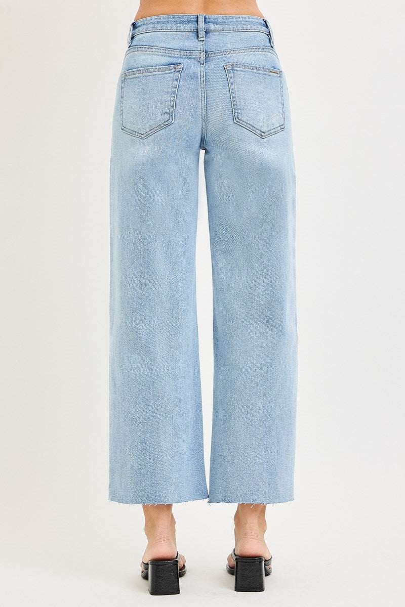 Risen Flower Detail on Legs Denim