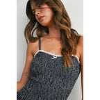 Black Gingham Smocked Dress