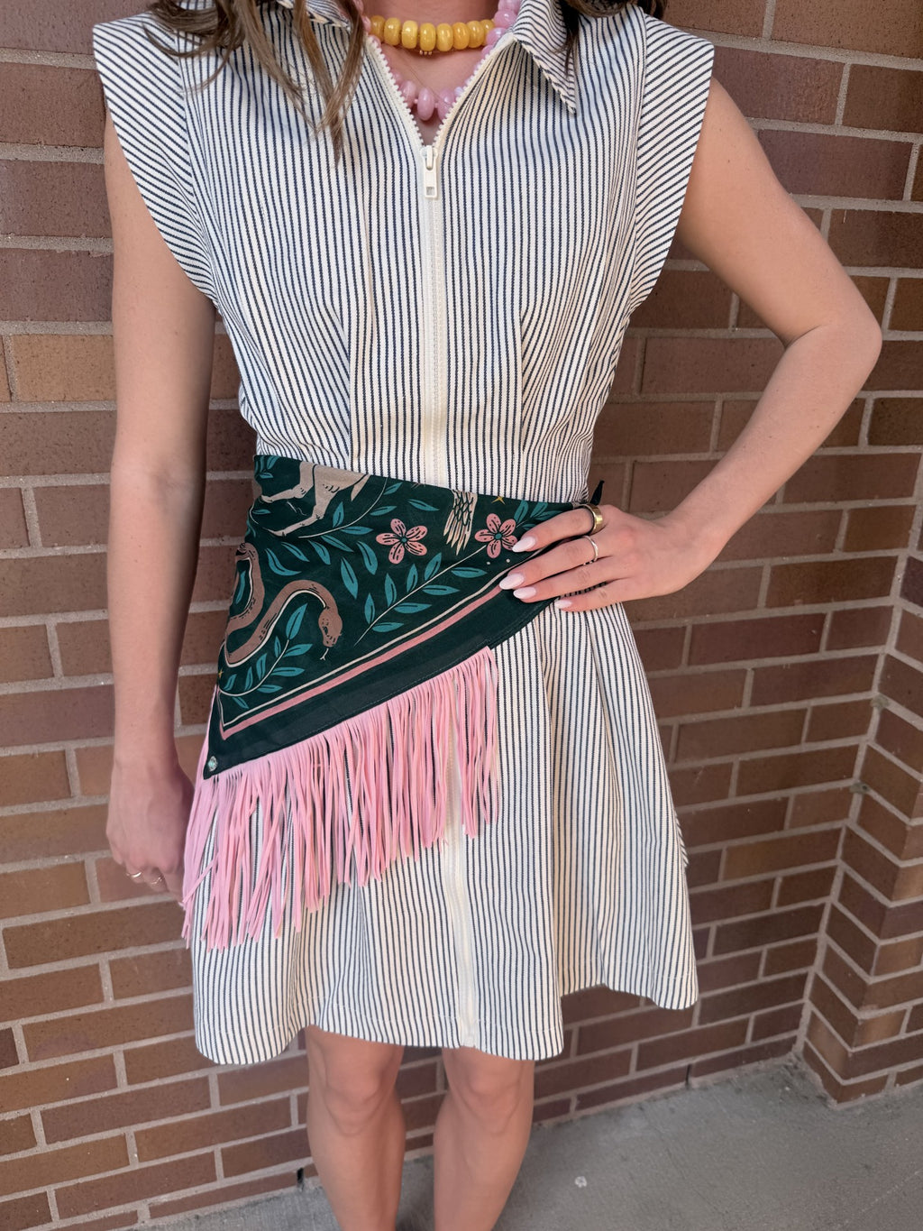 Teal and Pink Scarf